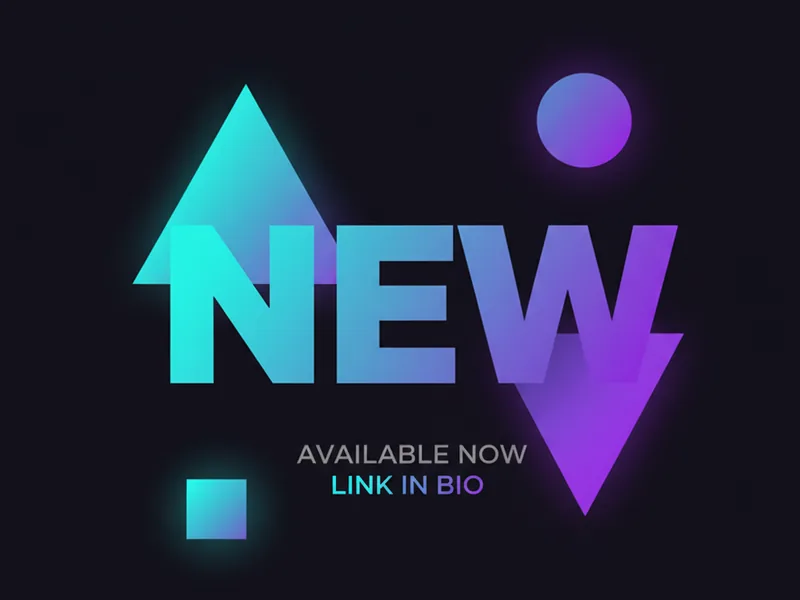 Social launch graphics example